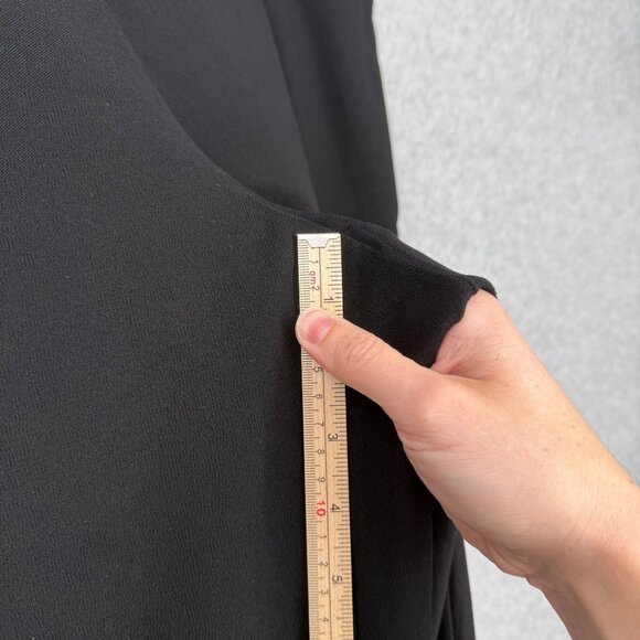 Eileen Fisher Pull On Ankle Pant Size M Black Lightweight Stretch Staple Classic - Picture 10 of 11